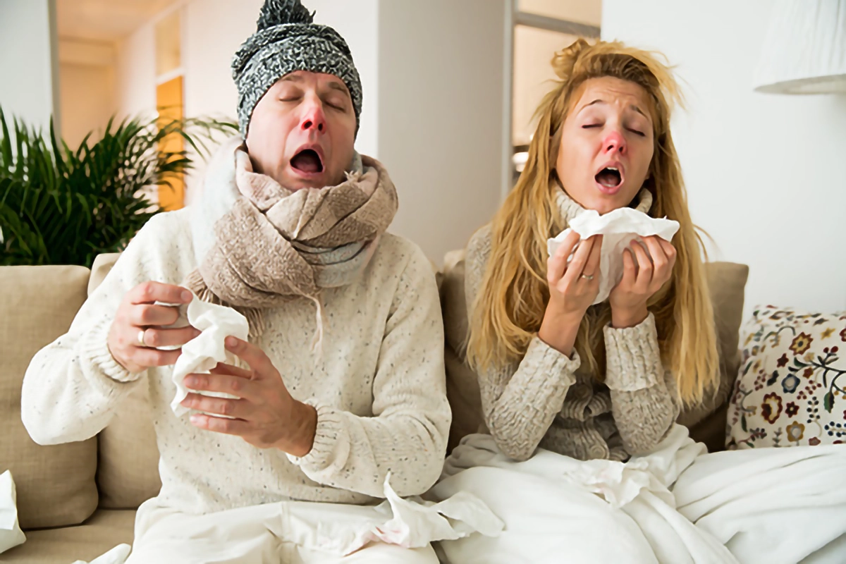 Image of people with a cold